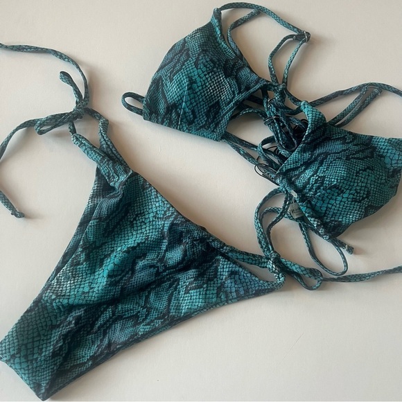 Zaful snakeskin bikini NWOT - Picture 4 of 7